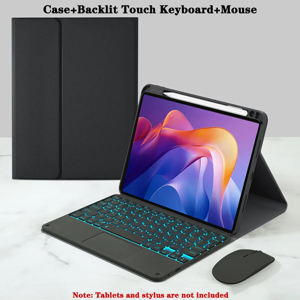 Keyboard Case for Redmi Pad 2 11-inch 2025 — Bluetooth Tablet Case with Pencil Holder for Xiaomi Redmi Pad 2