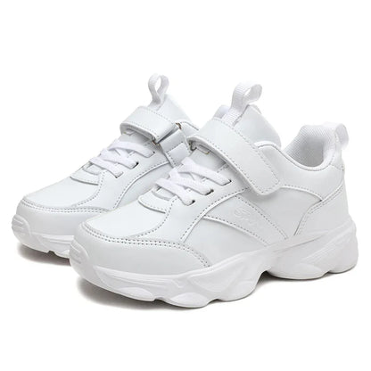 Kids’ Breathable Sports Shoes – Anti-Skid Black School Walking & Running Sneakers for Boys & Girls
