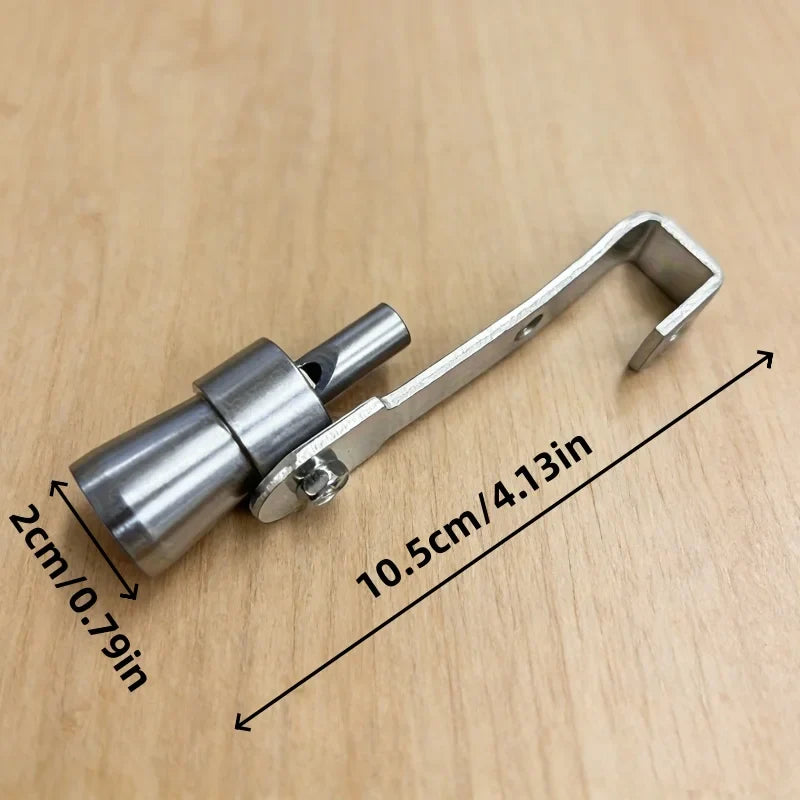 Universal Aluminum Turbo Whistle Exhaust Sound Booster – Muffler Pipe Sound Simulator with Mount Bracket for All Vehicles