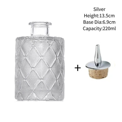 Vintage Glass Cocktail Bitters Bottles — Stainless Steel Cap Seasoning & Bar Accessories for Kitchen & Bartender Use