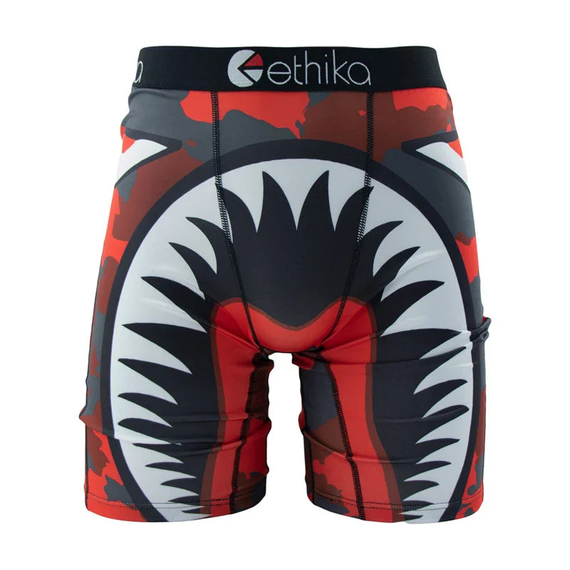 ETHIKA Men’s Boxer Briefs – Sexy Breathable Underwear Trunks, Quick-Dry Swim Underpants, Plus Size S–3XL Comfortable Fit Underwear for Men