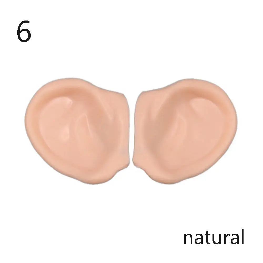 Blyth Doll Elf Ears – White, Tan, Dark & Black Skin Artificial Ear Accessories (Doll Only)