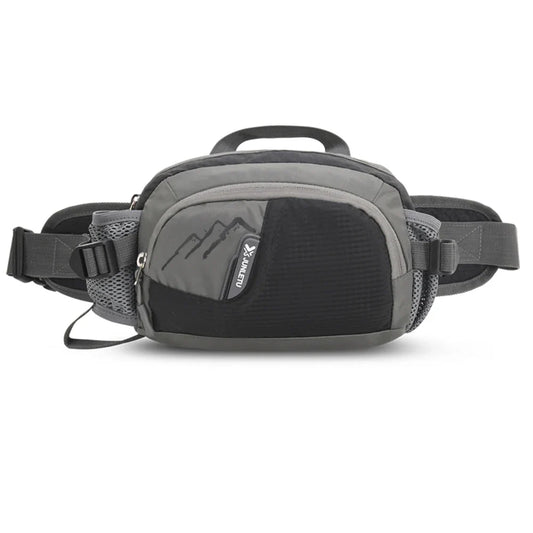Running Belt Fanny Pack with Bottle Holder – Nylon Waist Sling Phone Pouch for Jogging, Hiking & Hydration