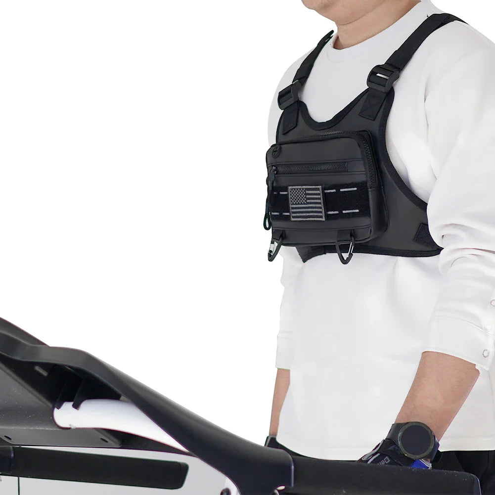 Sports Chest Bag – Lightweight Waterproof Running Vest with Pocket, Phone Holder & Large Capacity Tactical Front Pack