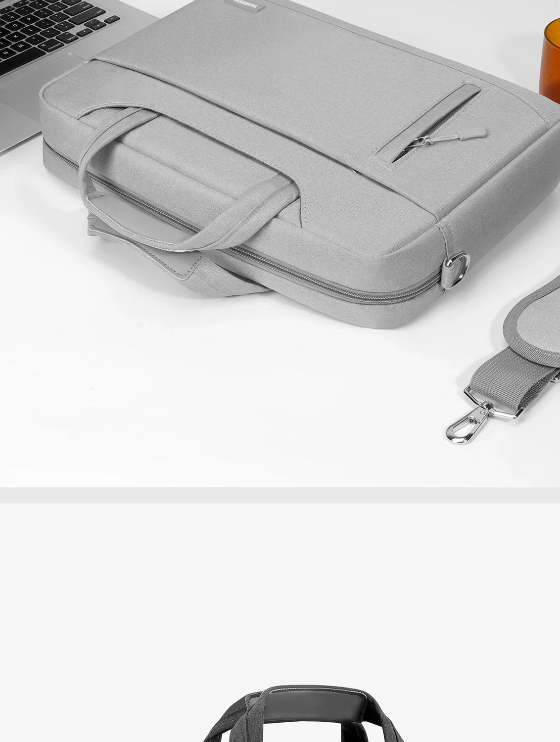 Business Laptop Bag Case - Shoulder Tote Briefcase for 13, 15, 17 Inch MacBook, HP, Huawei, Asus, Dell - Handbag Style