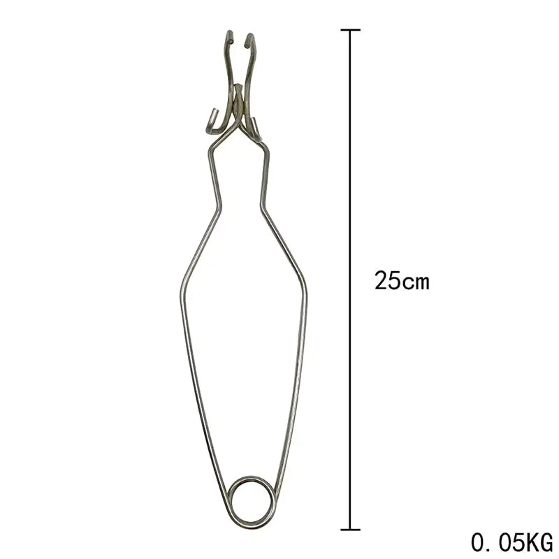 25cm Gold Melting Bowl Furnace Accessories: Stainless Steel Clamp Pliers for Crucible Handling and Melting Efficiency