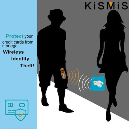 KISMIS RFID Metal Wallet – Business ID & Credit Card Protector for Men & Women, Card Holder with Package Box