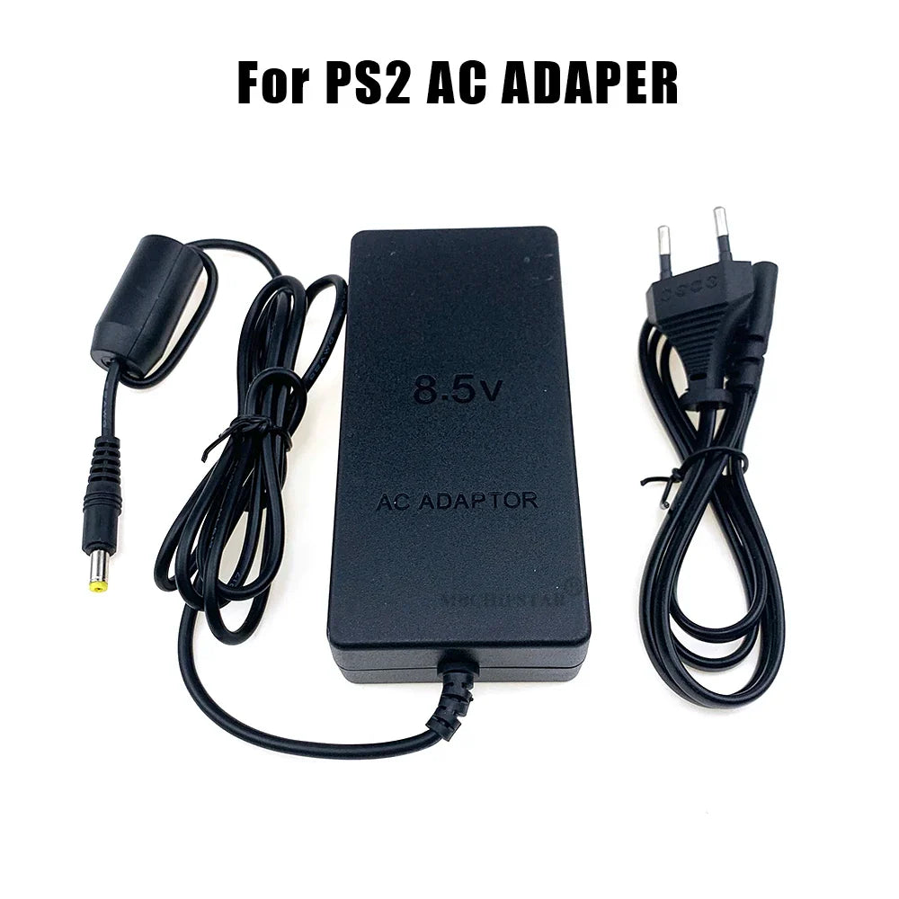 New Power Supply for PS2 Slim – Replacement AC Adapter Charger, 100-240V, DC 8.5V for 70000 Console (EU/US Plug)