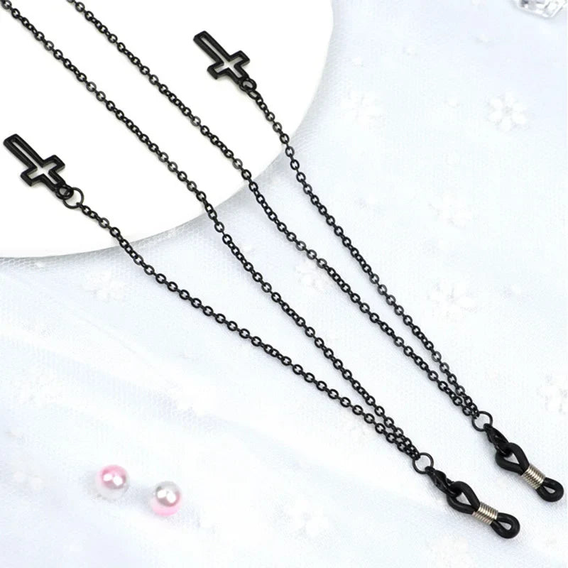 New Fashion Pendant Glasses Chain, Cross Eyeglasses & Sunglasses Metal Holder Lanyard Necklace