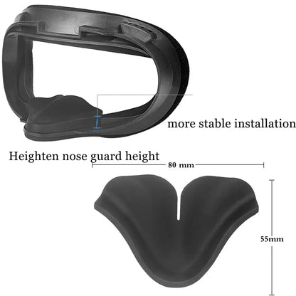 PU Leather Foam Eye Mask Replacement Face Cover for Meta Oculus Quest 2 VR Accessories
