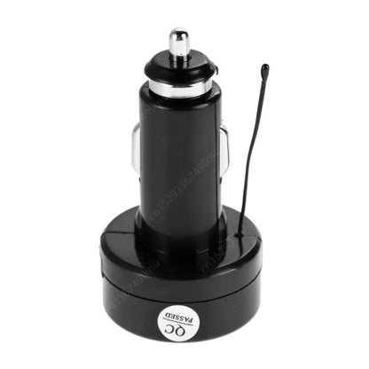 3-in-1 Car Charger & Voltmeter – 12/24V USB Charger with Thermometer, LED Digital Display & Current/Volt Detector