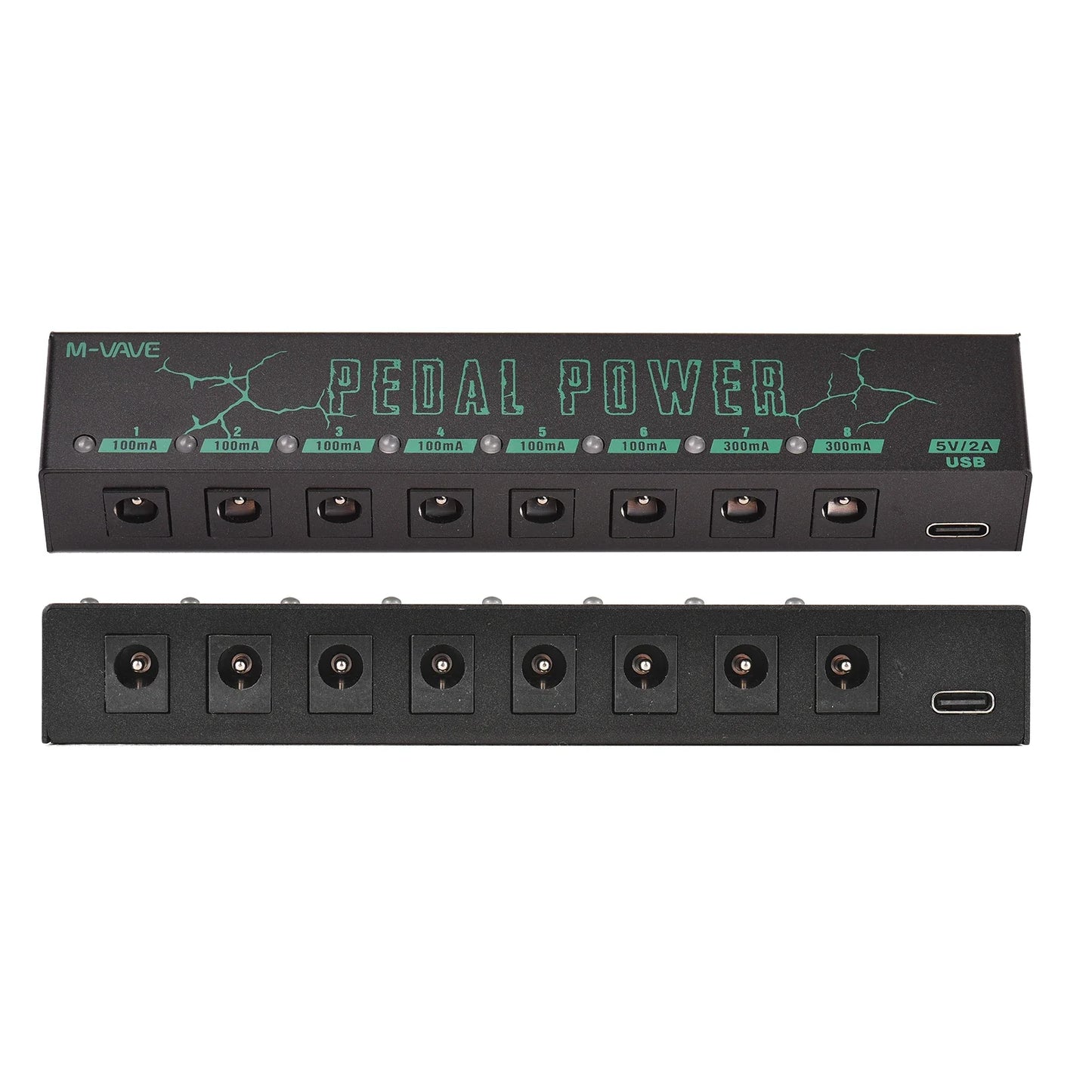 M-VAVE PEDAL POWER - Guitar Pedal Power Supply with 8 Isolated DC Outputs for Guitar Effectors