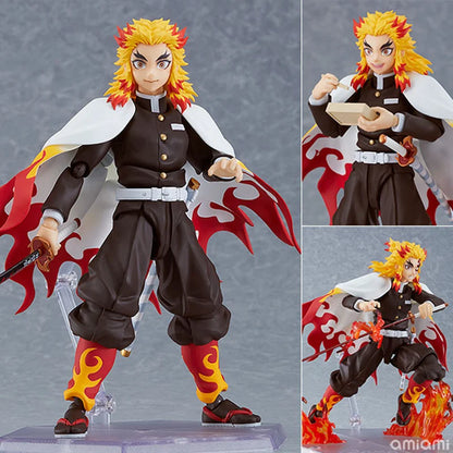 Figma Demon Slayer Action Figures – Rengoku, Tanjirou, Nezuko & Zenitsu Kimetsu no Yaiba Toys