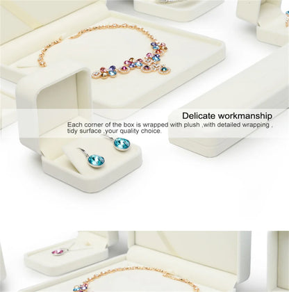 Oirlv Velvet Jewelry Box – Classic Ring, Earring & Necklace Case for Wedding Gift & Display