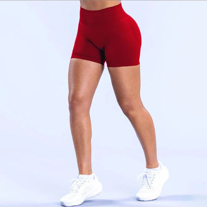 Women’s Impact Seamless Yoga Shorts — Scrunch Bum Low Waist Butt-Lifting Gym & Running Workout Leggings