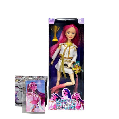 New Anime KPop Demon Hunter Doll — Rumi Mira Zoi Vinyl Mask Collectible for Girls, Birthday & Fan Club Gift