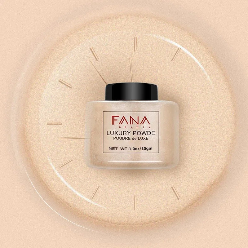 Luxury 4 Color Face Powder Foundation - Oil Control Loose Setting Powder for Women Makeup & Beauty Application