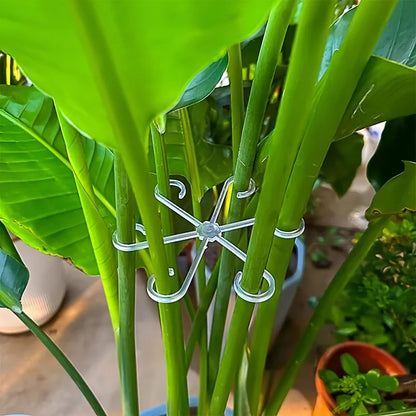 4PCS Plant Support Stakes – Anti-Toppling Folding Fixator Poles for Flowers & Hydroponic Plants