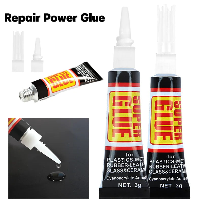 1/3/6/10/20Pcs Quick Repair Glue - Instant Strong Bond Adhesive for Wood, Rubber, Metal, Glass, Jewelry & Shoe Repair