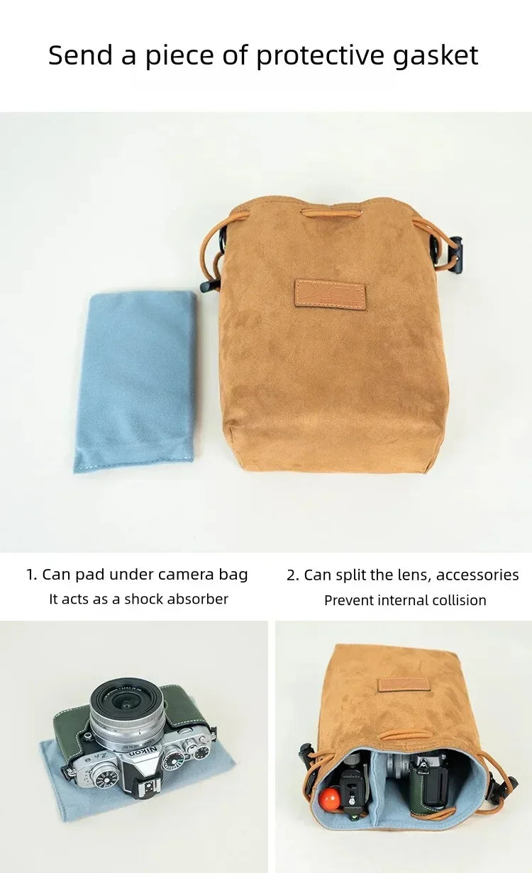 Instax Mini 12 EVO Camera Bag – Waterproof Single Shoulder Travel Bag for Canon, Nikon, Sony, Pentax & iPhone 15 AirPods Pro