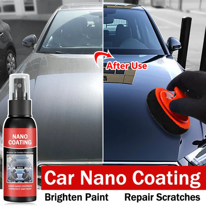 Car Nano Ceramic Coating Kit – Professional High Gloss Paint Protection & Scratch Repair Auto Detailing Solution