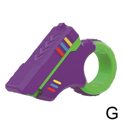Rotary Finger Sliders Fidget Toy – Office Pressure Relief, 3D Printed Ratchet Finger Fidget with Textured Fingertip