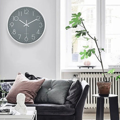 8-Inch Silent Quartz Wall Clock – Hole-Free Minimalist Cubic Digital Clock for Living Room & Bedroom Decor