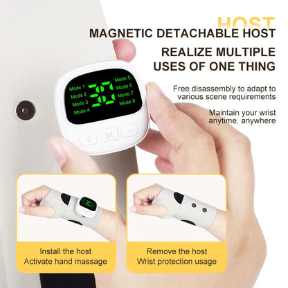 Electric Cordless Wrist Massager – USB Rechargeable Vibrating Massager for Carpal Tunnel & Fatigue Relief
