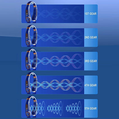 2025 Mini Hanging Neck Fan – Portable Bladeless Rechargeable Air Cooler with Digital Display, Personal Neck Ventilator