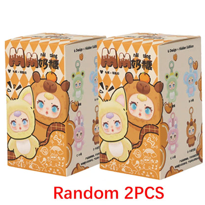 2025 New Cute Milk Candy Keychain – Mysterious Blind Box Car Key & Backpack Pendant Doll Small Gift
