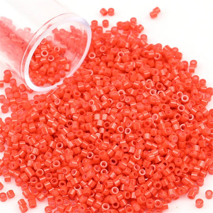11/0 Mini Glass Beads – 2000PCS Small Cylindrical Beads for DIY Jewelry Making, Necklaces & Bracelets, 10g/Pack