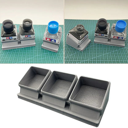 Tamiya Plastic Cement Glue Bottle Holder – Extra Thin Model Kit Organizer Stand for Paint, Panel Line & Adhesive Storage Rack