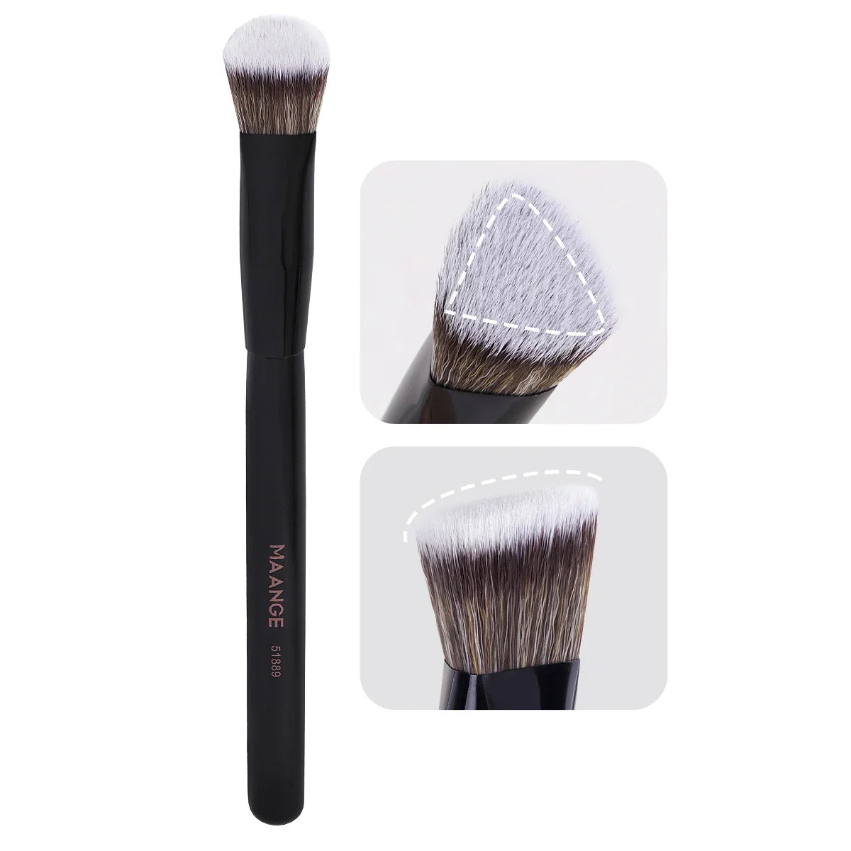 MAANGE Under Eye Concealer Brush - Triangle Foundation & Liquid Cream Blending Makeup Brush