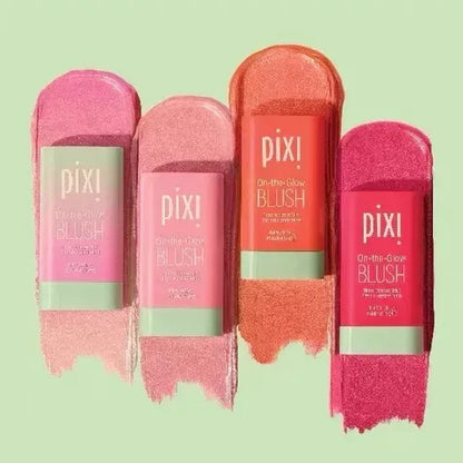 Pixi Makeup Brush & Blush Stick – Cream Rouge Blusher for Cheeks & Face, High-Color Waterproof Foundation Brush