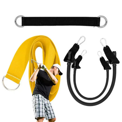 Elastic Nylon Golf Swing Turn Training Belt - Tennis and Baseball Swivel Trainer for Outdoor Self-study Exercise