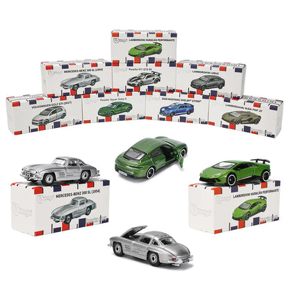 Bburago 1:64 Car Model Collection — Golf GT 2017, Mustang Shelby GT500, Ferrari, Benz & Volkswagen, Kids Xmas Gift Toys for Boys