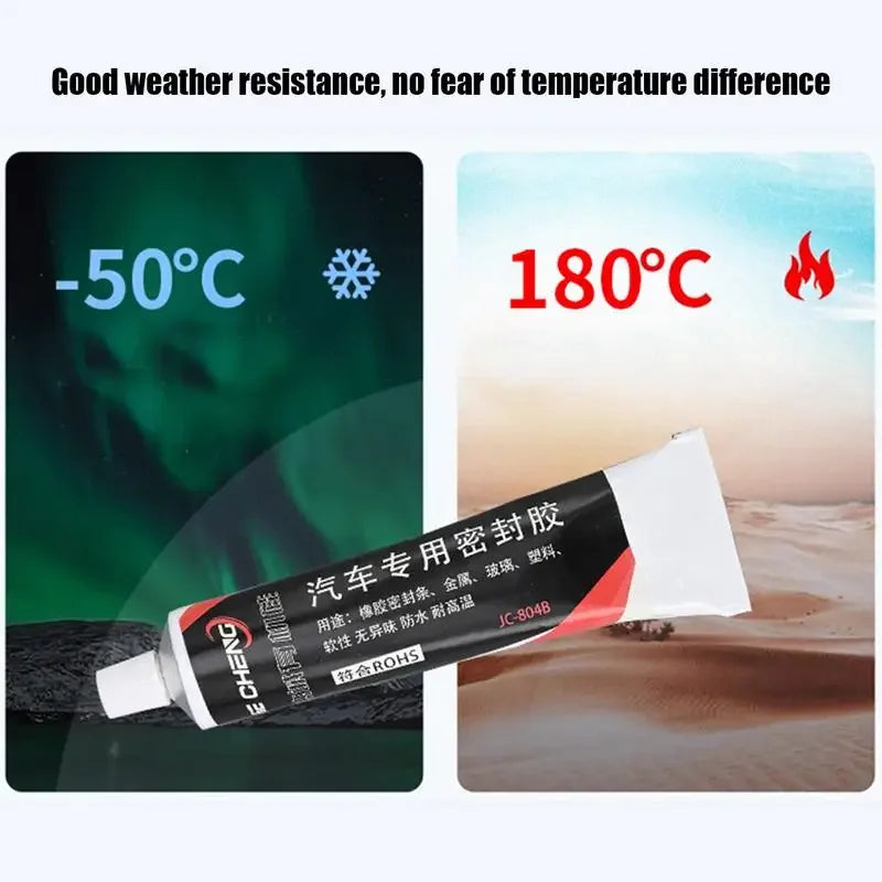 50ML Automotive Waterproof Sealant Glue – High Temperature Car Sunroof & Chassis Repair Adhesive for Sealing Strips & Components