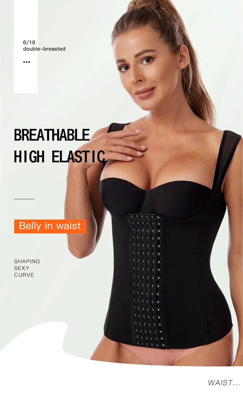 Waist Corset Postpartum Shapewear – Slimming Tummy Trainer, Flat Belly Waist Trainer & Body Shaper for Women