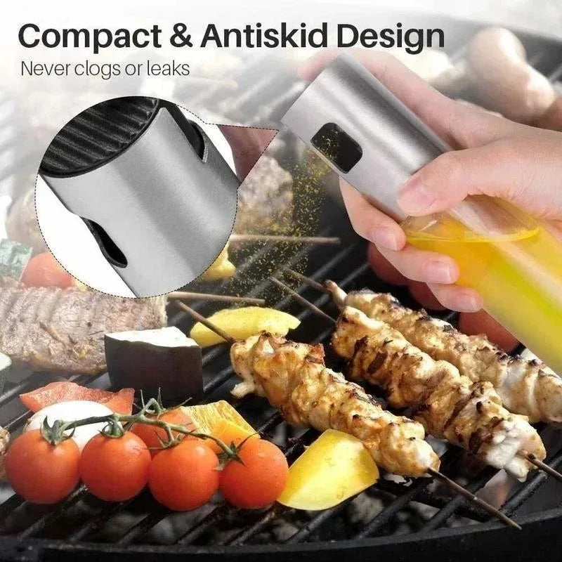 Glass Oil Sprayer Bottle - Olive Oil Mister for Cooking Salad BBQ Baking Kitchen Use