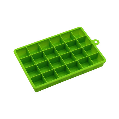 Silicone Ice Cube Mold – 15/24 Grid Square Trays with Lids for Ice Cream, Cold Drinks, Whiskey & Cocktails