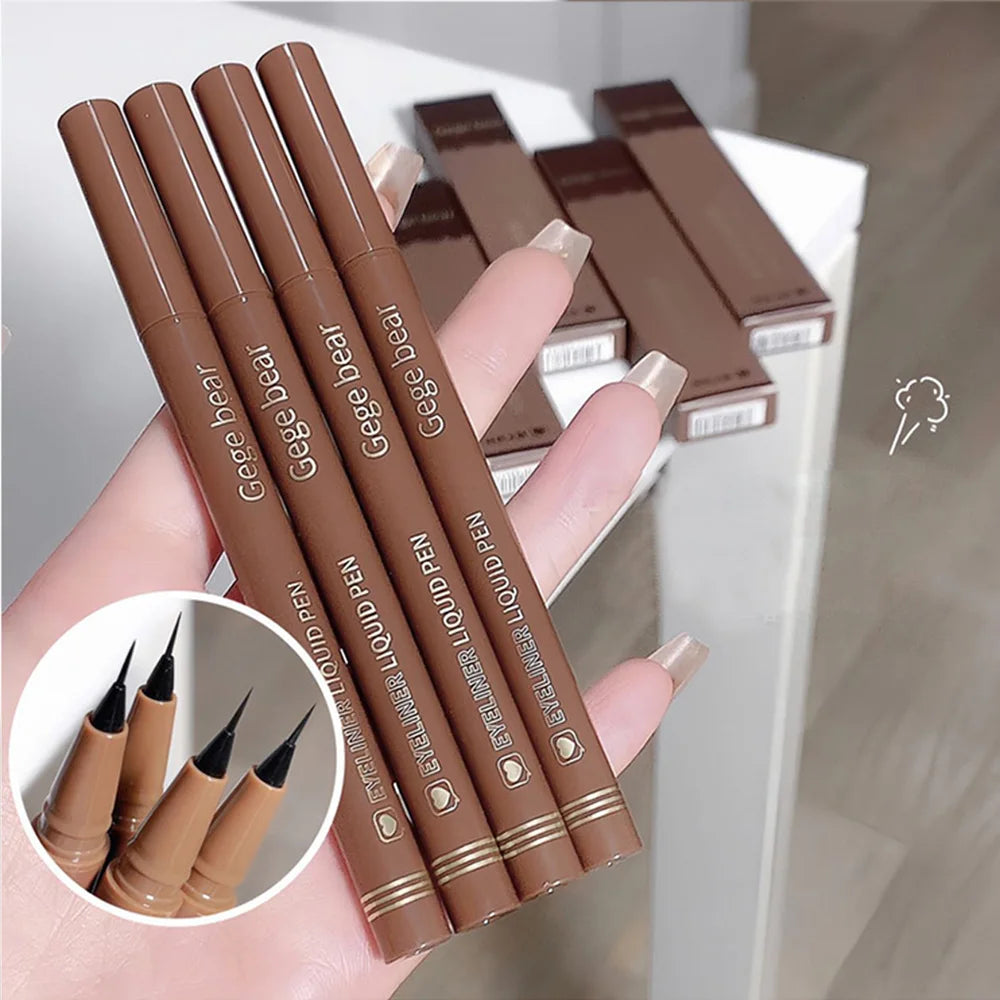 Gege Bear Liquid Eyeliner Pen – Waterproof, Smudge-Proof, Fast & Precise Makeup with Quick Drying Formula