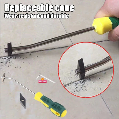 Replaceable Ceramic Tile Grout Remover – Tungsten Steel Drill Bit for Floor & Wall Seam Cleaning