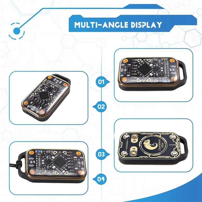Chameleon Ultra Upgrade Smart Card Emulator – RFID NFC 13.56MHz Reader + 5X UID Keychain, 125KHz Card Decoder & Duplicator