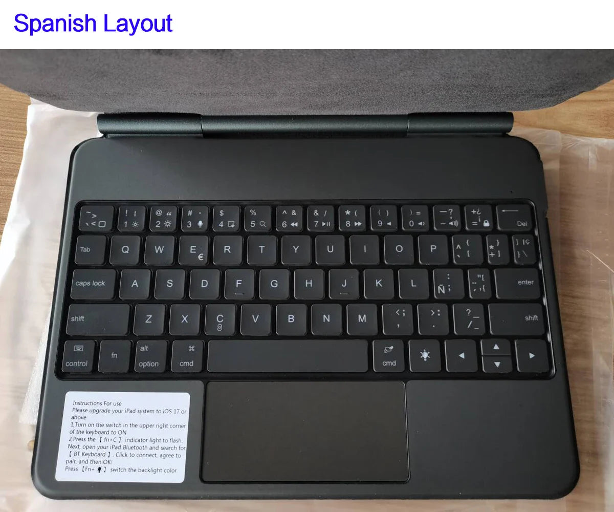 Magic Keyboard for iPad Pro 11/12.9, Air 4/5 & iPad 10th Gen – Smart Magnetic Case & Cover