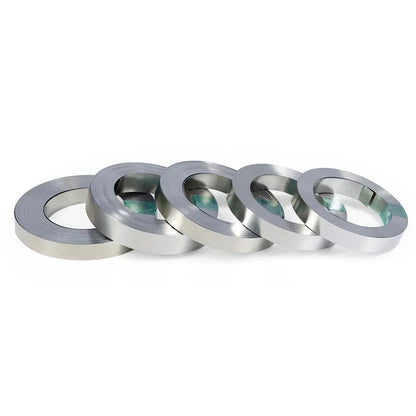 10m Roll 18650 Li-ion Battery Nickel-Plated Strip – 0.1-0.2mm Spot Welder Connector Steel Belt