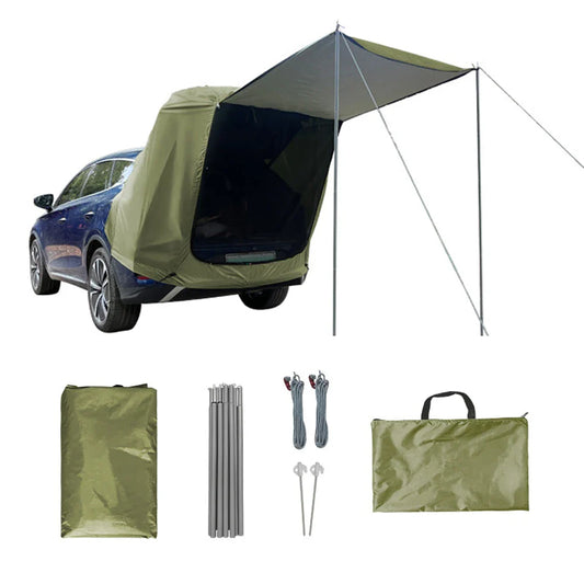 Outdoor Car Rear Tent – Picnic & Camping Canopy, Sunshine-Proof, Rain-Proof Car Rear Extension Tent