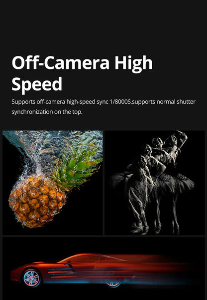 Godox TT600 2.4G Wireless Camera Flash – GN60 Speedlite Master/Slave for Canon, Nikon, Sony, Pentax, Olympus, Fuji, Lumix
