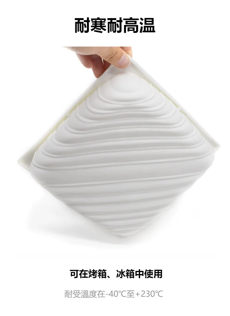 Round Corrugated Big Flower Silicone Mousse Cake Mold – Taiji French Dessert Baking & Chocolate Pudding Tool