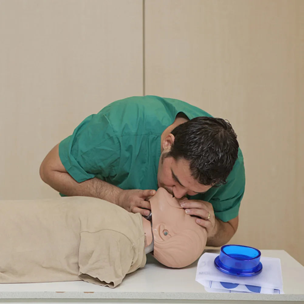 Disposable First Aid Breathing Respirator – Portable CPR Resuscitation Mask for Emergency Artificial Respiration