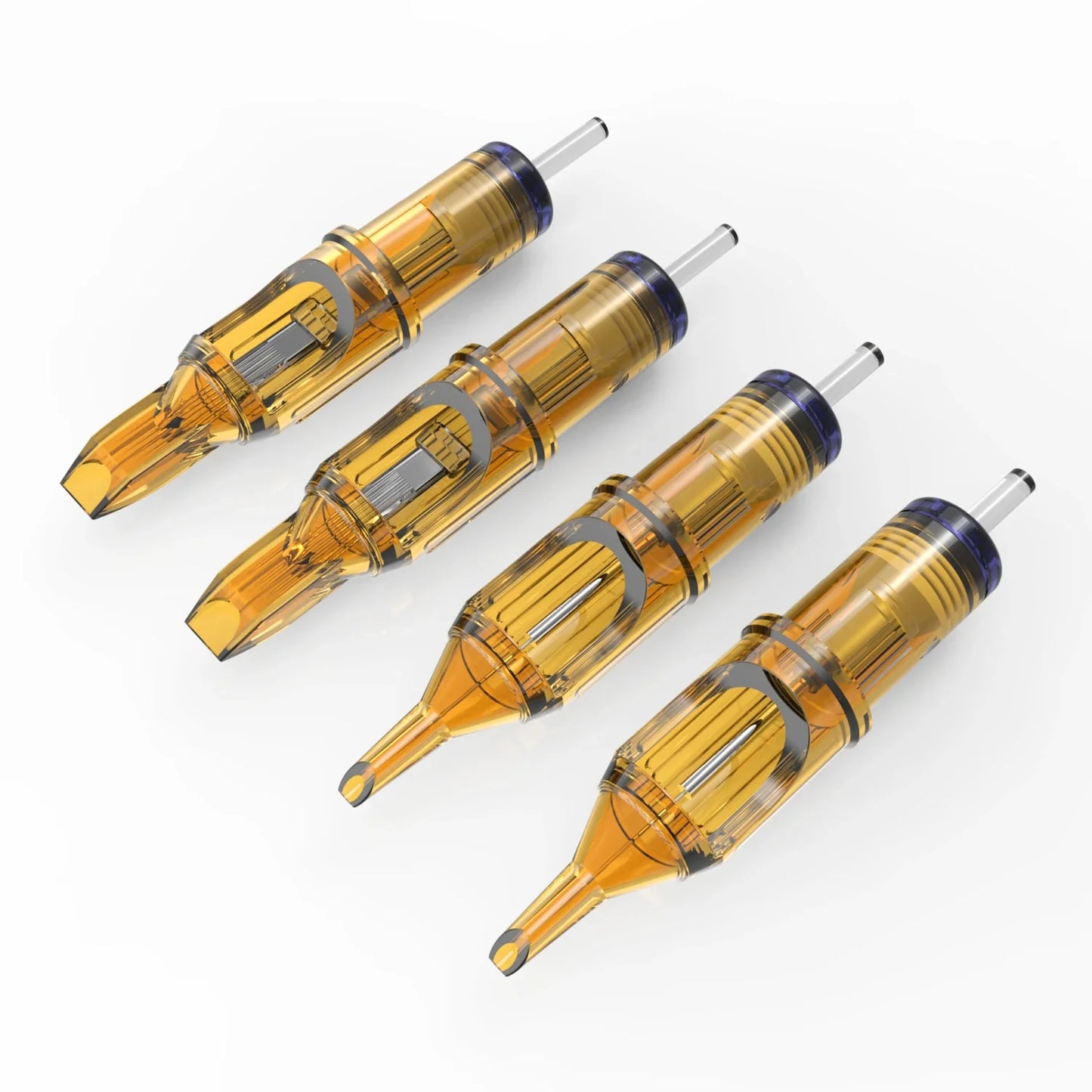 10PCS Yellow Dragonfly Tattoo Cartridge Needles – RL, RM, RS, M1 (1–15 Sizes) for Tattoo Machine Pens